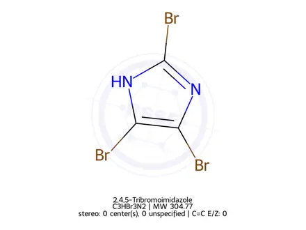 Chemical structure of 2,4,5-Tribromoimidazole