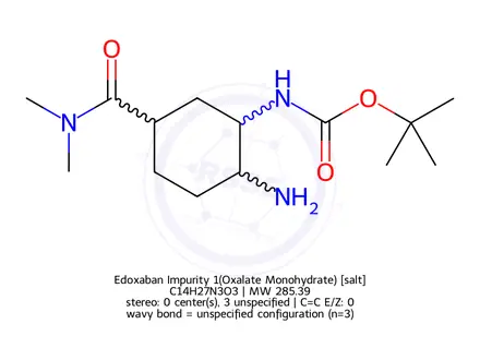 Chemical structure of Edoxaban Impurity 1(Oxalate Monohydrate)