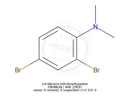 Chemical structure of 2,4-Dibromo-N,N-Dimethylaniline