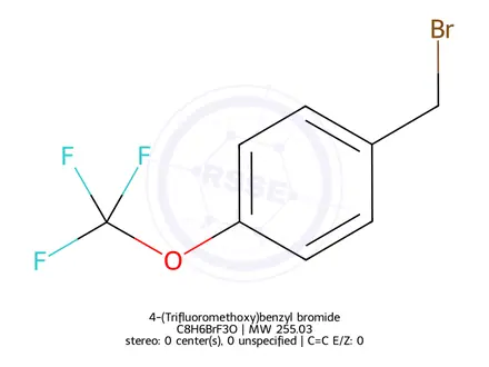 Chemical structure of 4-(Trifluoromethoxy)benzyl bromide