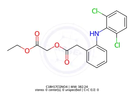 Chemical structure of Aceclofenac EP Impurity E