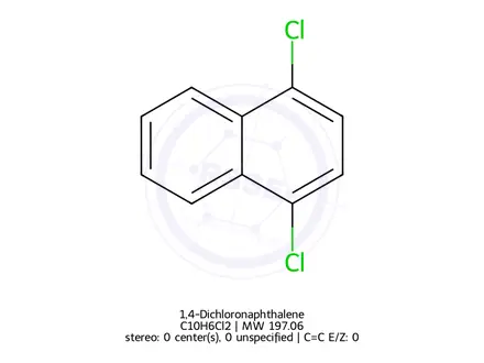 Chemical structure of 1,4-Dichloronaphthalene