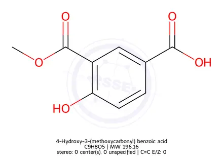 Chemical structure of 4-Hydroxy-3-(methoxycarbonyl) benzoic acid