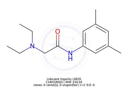 Chemical structure of Lidocaine Impurity L0635