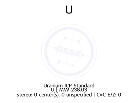 Chemical structure of Uranium ICP Standard