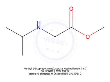 Chemical structure of Methyl 2-(isopropylamino)acetate Hydrochloride
