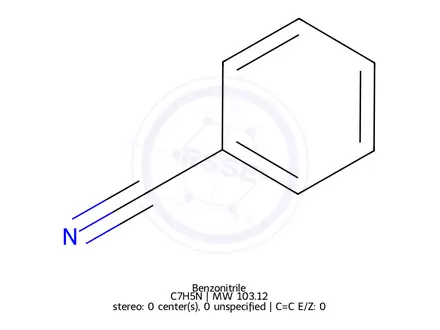 Chemical structure of Benzonitrile