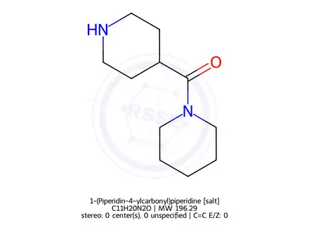 Chemical structure of 1-(Piperidin-4-ylcarbonyl)piperidine