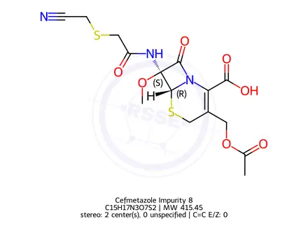 Chemical structure of Cefmetazole Impurity 8
