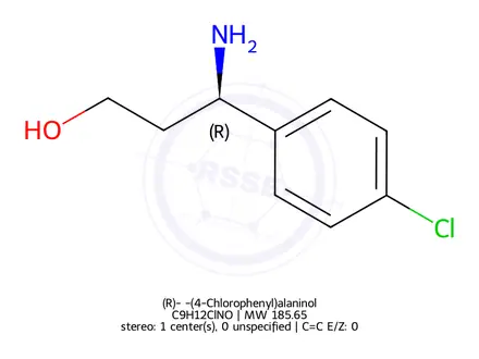 Chemical structure of (R)-β-(4-Chlorophenyl)alaninol