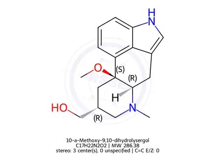 Chemical structure of 10a-Methoxy-9,10-dihydrolysergol