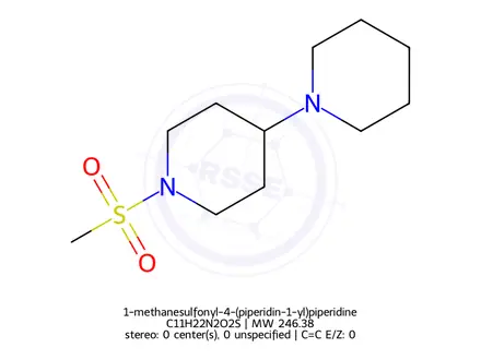 Chemical structure of 1-methanesulfonyl-4-(piperidin-1-yl)piperidine