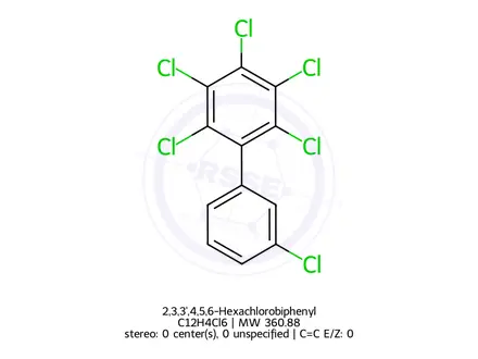 Chemical structure of 2,3,3',4',5,6-Hexachlorobiphenyl