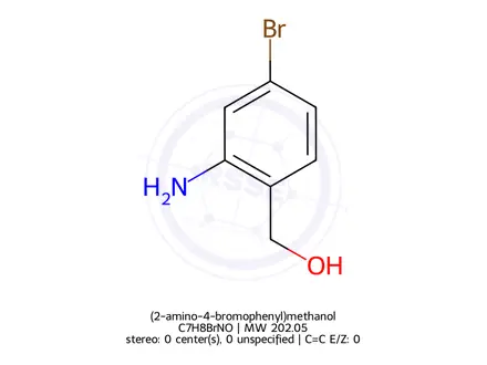 Chemical structure of (2-amino-4-bromophenyl)methanol