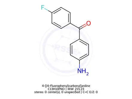 Chemical structure of 4-[(4-Fluorophenyl)carbonyl]aniline