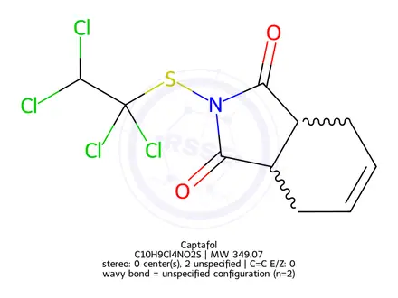 Chemical structure of Captafol
