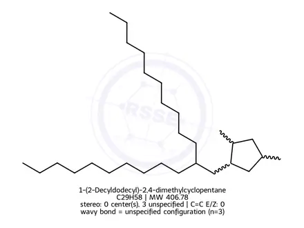 Chemical structure of 1-(2-Decyldodecyl)-2,4-dimethylcyclopentane