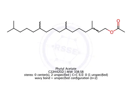 Chemical structure of Phytyl Acetate