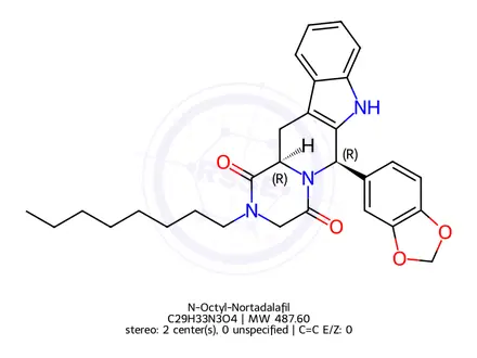 Chemical structure of N-Octyl-Nortadalafil