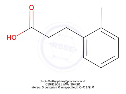 Chemical structure of 3-(2-Methylphenyl)propionicacid