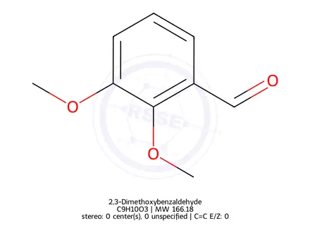 Chemical structure of 2,3-Dimethoxybenzaldehyde