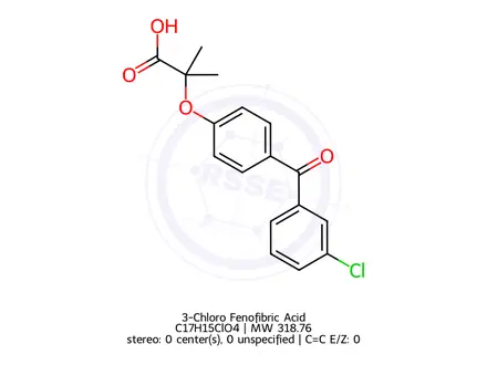 Chemical structure of 3-Chloro Fenofibric Acid