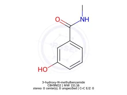 Chemical structure of 3-hydroxy-N-methylbenzamide