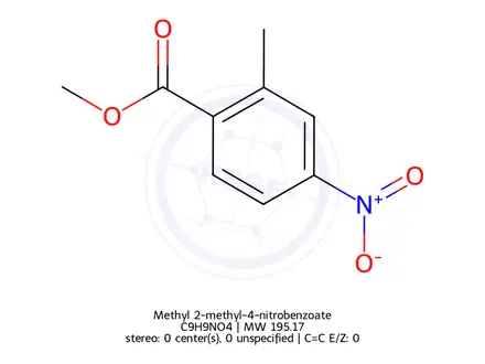 Chemical structure of Methyl 2-methyl-4-nitrobenzoate