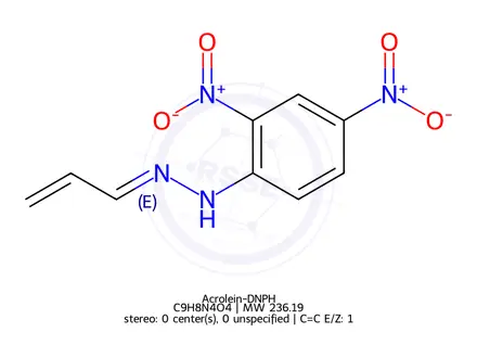 Chemical structure of Discontinued: see M-8315-R-DNPH-03; (was Acrolein-DNPH )