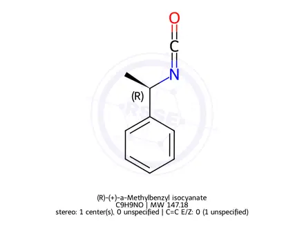 Chemical structure of (R)-(+)-a-Methylbenzyl isocyanate