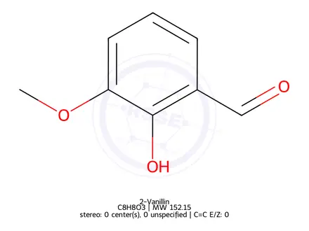 Chemical structure of 2-Vanillin