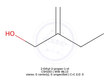 Chemical structure of 2-Ethyl-2-propen-1-ol
