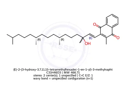 Chemical structure of Vitamin K1 Impurity 1