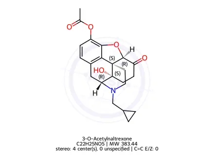 Chemical structure of 3-O-Acetyl Naltrexone