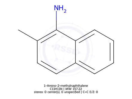 Chemical structure of 1-Amino-2-methylnaphthalene