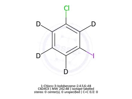 Chemical structure of 1-Chloro-3-Iodobenzene-2,4,5,6-d4