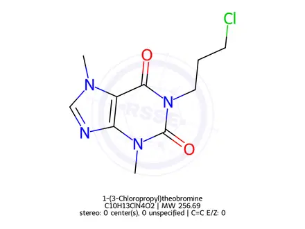 Chemical structure of 1-(3-Chloropropyl)theobromine