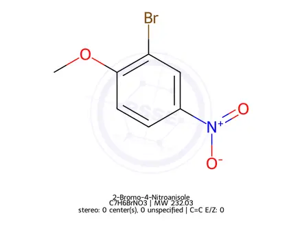 Chemical structure of 2-Bromo-4-Nitroanisole