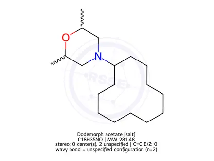 Chemical structure of Dodemorph Acetate