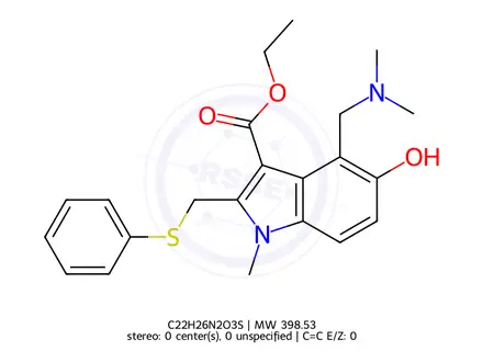 Chemical structure of Arbidol Impurity 2