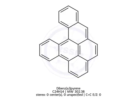 Chemical structure of Dibenz(a,l)pyrene
