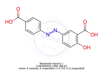 Chemical structure of Balsalazide Impurity 1