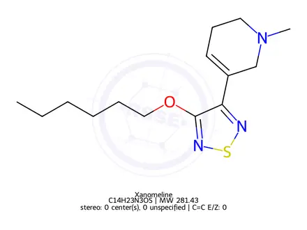 Chemical structure of Xanomeline Tartrate