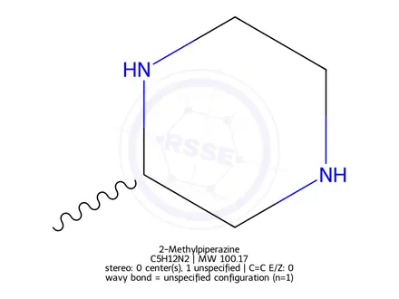 Chemical structure of 2-Methylpiperazine