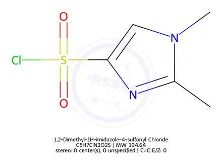 Chemical structure of 1,2-Dimethyl-1H-imidazole-4-sulfonyl Chloride