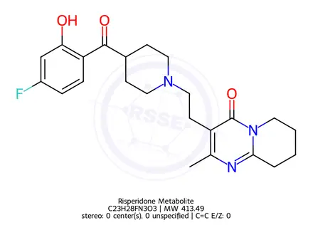 Chemical structure of Risperidone Metabolite
