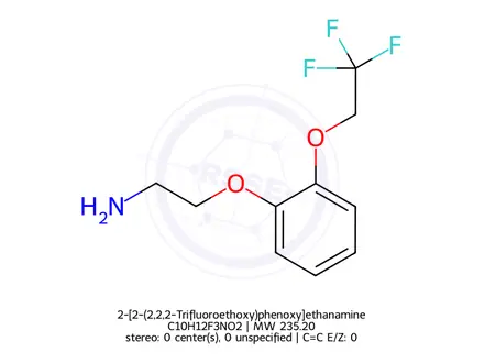 Chemical structure of 2-[2-(2,2,2-Trifluoroethoxy)phenoxy]ethanamine
