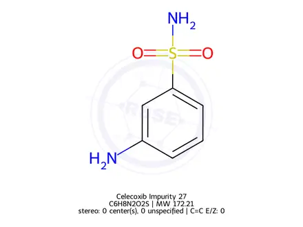 Chemical structure of Celecoxib Impurity 27