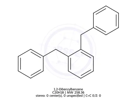 Chemical structure of 1,2-Dibenzylbenzene