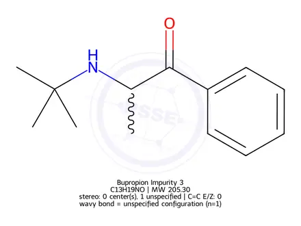 Chemical structure of Bupropion Impurity 19